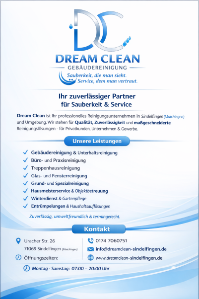 DreamClean gābeudreinigung Sindelfingen Logo