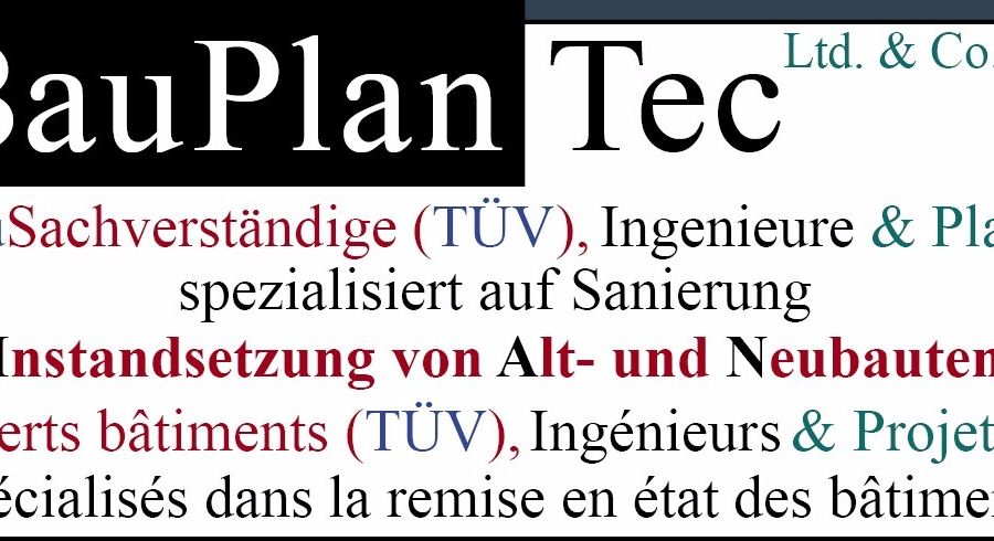 BauPlanTec - BauSachverständige (TÜV), Ingenieure und Planer Logo