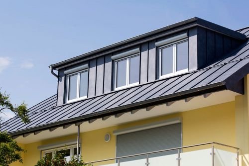Imrek Bad & Komfort Wasser & Wärme: Blechdach in schickem Alu Antrazith