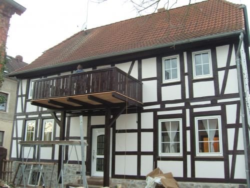 Holz - und Montagebau Rene  Mai: Sanierung Fachwerkhaus um 1500 Sachsen Anhalt Eiche