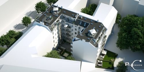 Plankosmos Architekturvisualisierung GmbH: Visualisierung der Sanierung eines Mehrfamilienhauses in Berlin