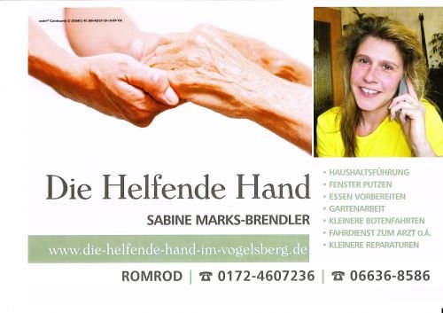 Die helfende Hand im Vogelsberg: Firmenlogo/Werbung