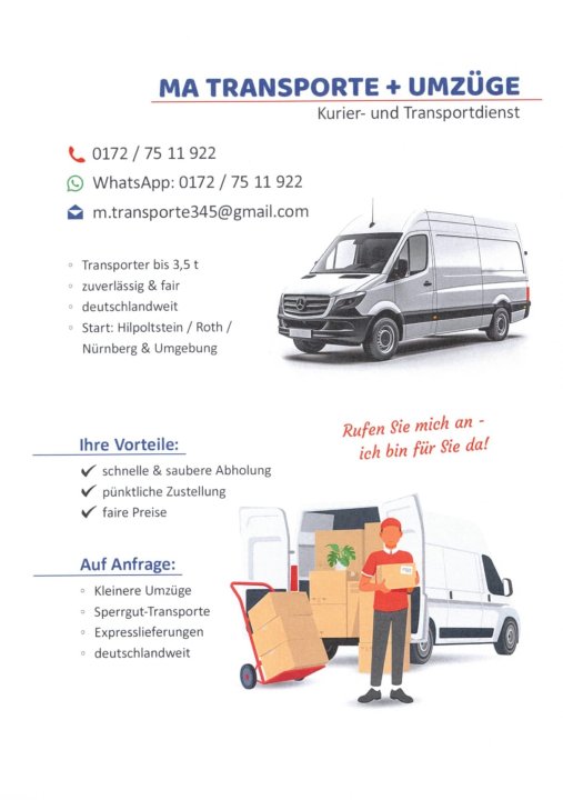MA Transporte & Ümzuge: Projektreferenz