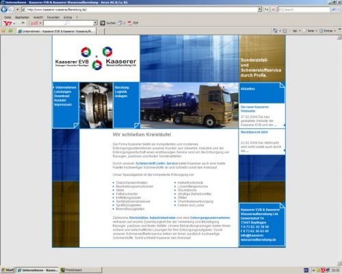 Preussner GmbH Marketing- und Vertriebsagentur: Website Fa. Kaaserer