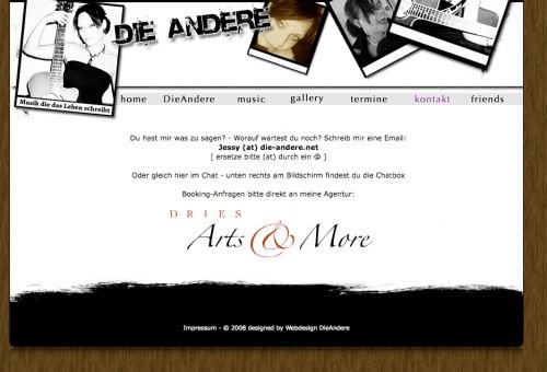 Webdesign DieAndere: Website