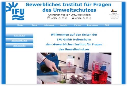 IG-design: Hompage IFU GmbH