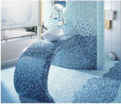 Firma Hollinger: Muster:
Architektur Badezimmer mit Mosaik