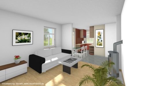 Visuell3 - Architekturvisualisierung: Innenraumvisualisierung.