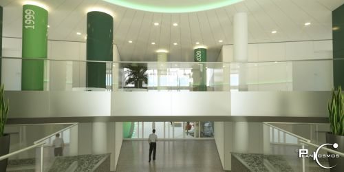Plankosmos Architekturvisualisierung GmbH: Visualisierung der Modernisierung eines IT-Unternehmens in Wiesbaden