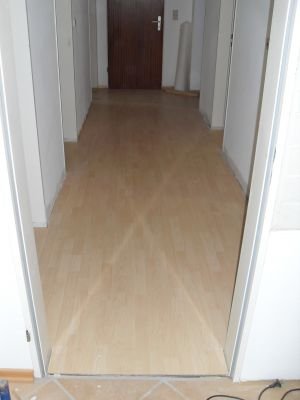 Bautentrocknungsgewerbe: Laminat Verlegung