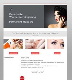Münchner Webdesigner: Webseite für Kosmetik