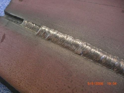 SDA-Tech Schweißtechnik: Beispiel einer Steignaht. Blechst&auml;rke 12mm/60GradFuge/
Stumpfnaht 3 lagig mit MAG