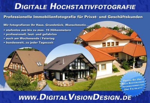 DigitalVisionDesign | Agentur: Repräsentative Immobilienfotografie für Makler und Privatkunden, als aussagekräftiges Bild...