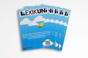 Baptista-Design: Flyer für das Lexikuni