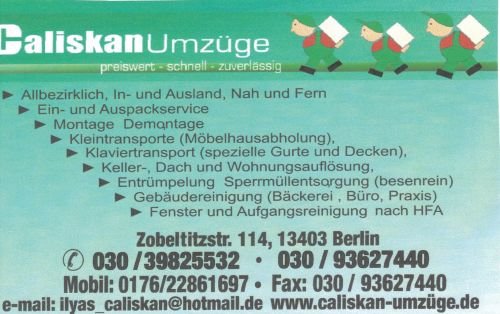 Caliskan-Umzüge* Entrümpelung* Gebäudereinigung: Projektreferenz
