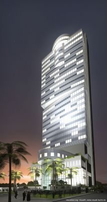 Visuell3 - Architekturvisualisierung: Visualisierung eines 5-Sterne-Hotels in Dammam, Saudi-Arabien.