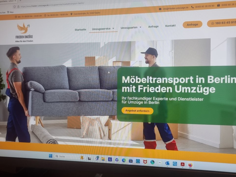 Frieden Umzüge: Projektreferenz