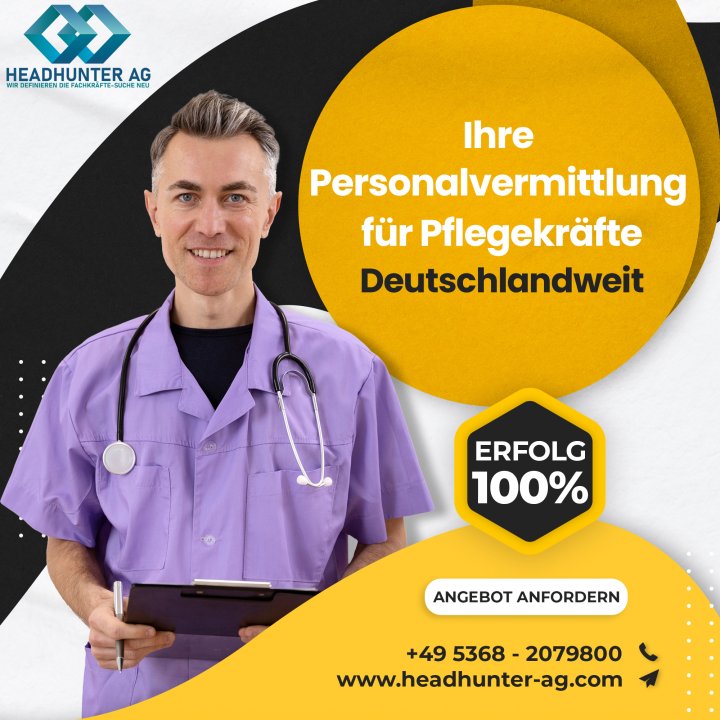 Personalvermittlung Pflege - Headhunter AG: Projektreferenz