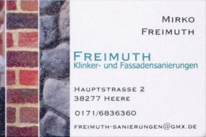 FREIMUTH klinker/-fassadensanierungen Logo