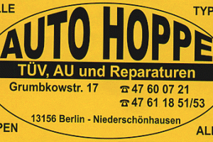 Autoreparatur in Berlin-Pankow. Logo