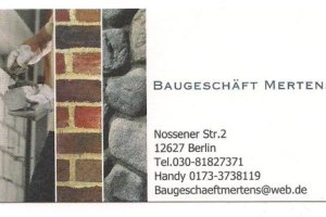 Baugeschäft Mertens Logo