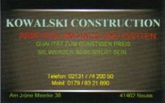 KOWALSKI CONSTRUCTION Logo