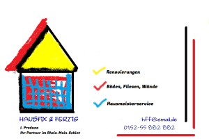 Renovierungen, Böden, Fliesen, Wände, Hausmeisterdienst Logo