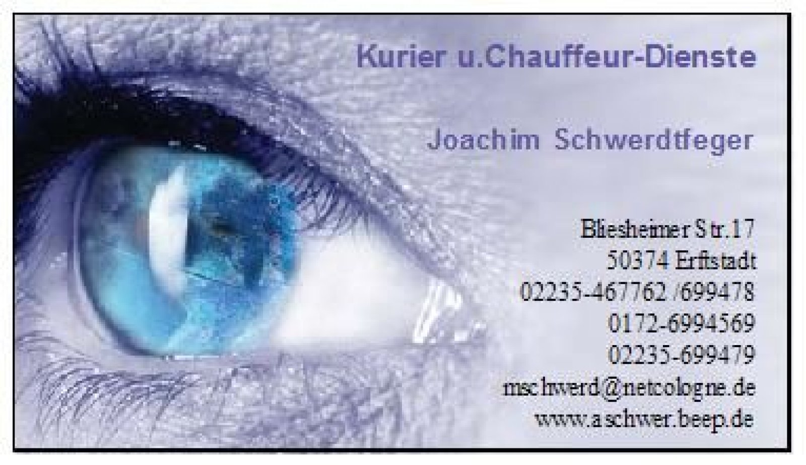 Kurier und Chauffeur Dienste Logo