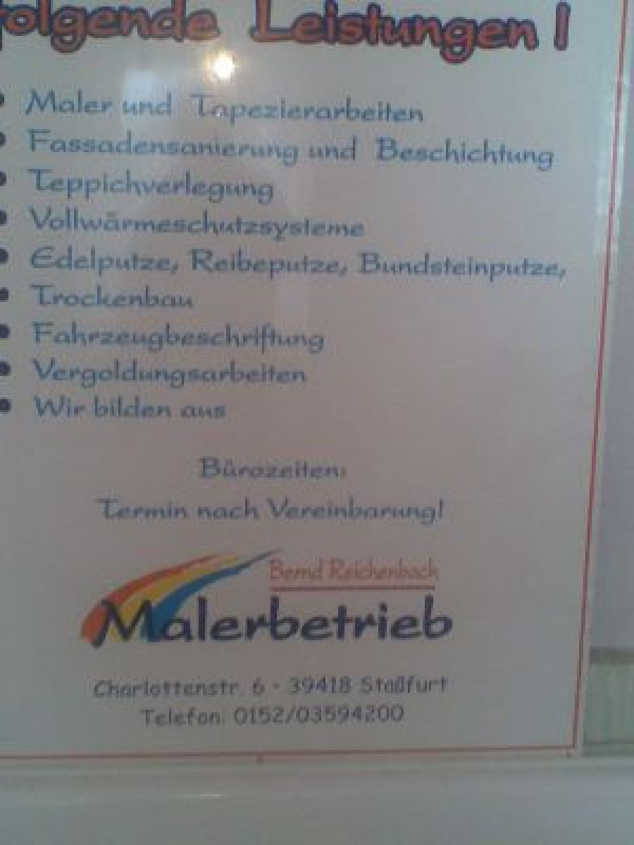 Bernd Reichenbach Malerbetrieb Logo