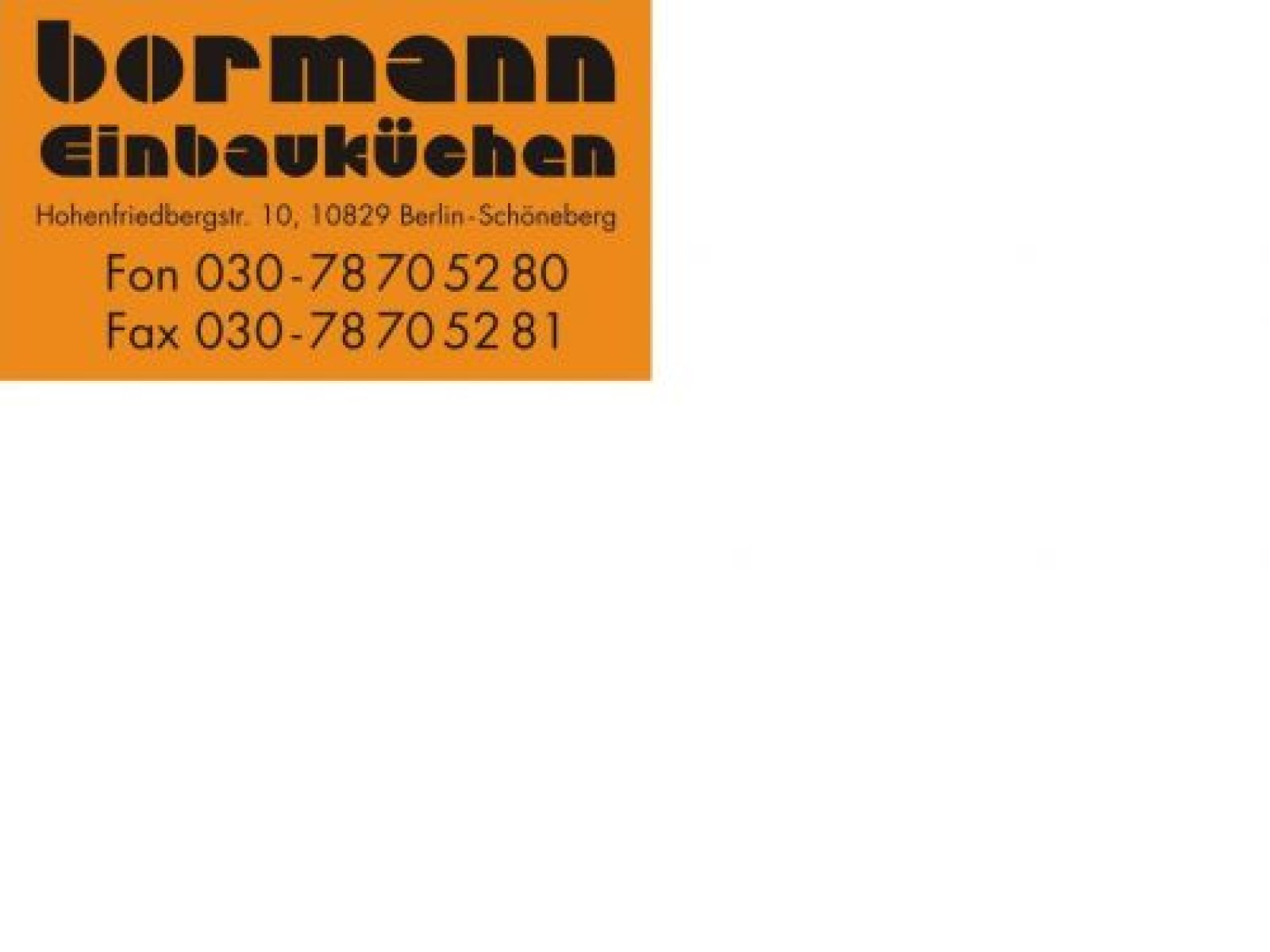 Bormann Einbauküchen Logo