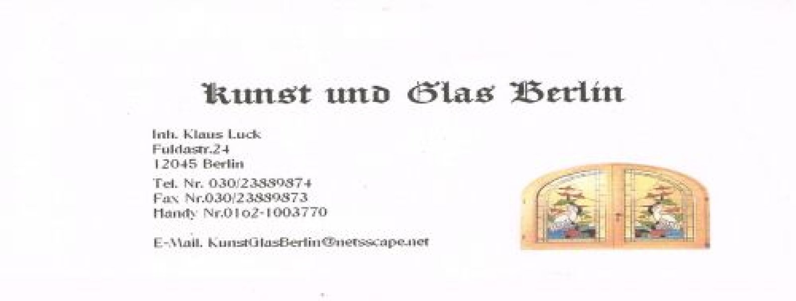 Kunst & Glas Berlin Logo