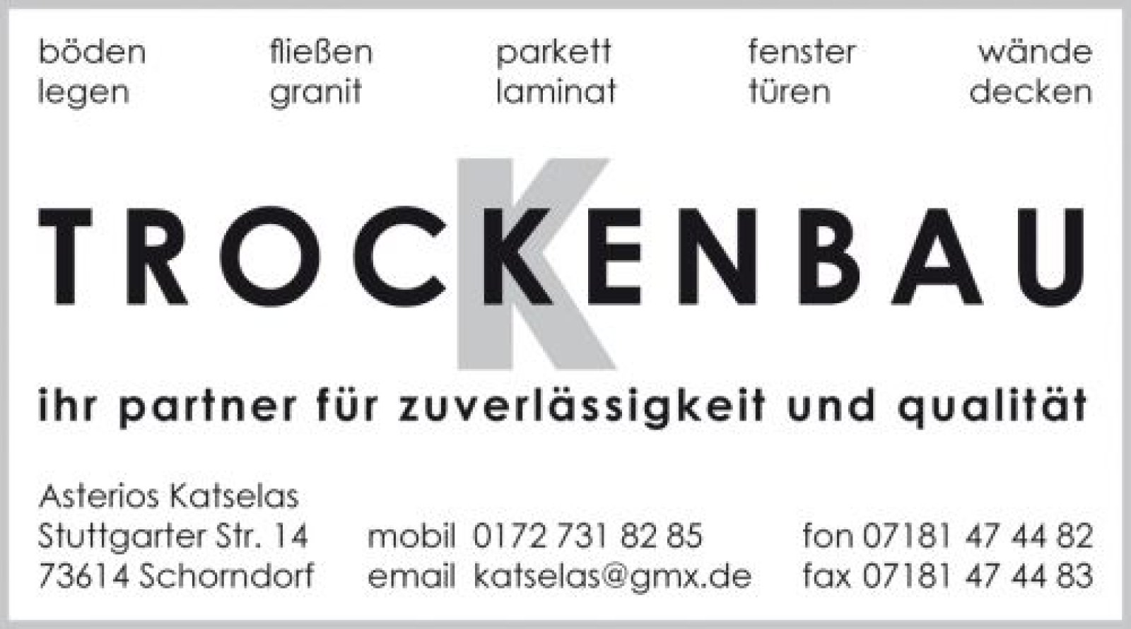 K-Trockenbau Logo