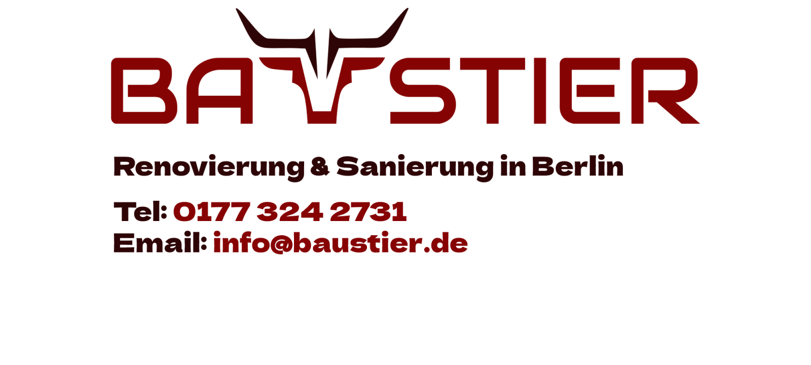 Baustier Logo