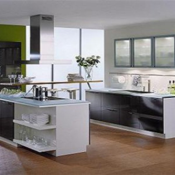 Küchenarchitektur Müller: Front Acryl Anthrazit metallic gl&auml;nzend, Arbe...