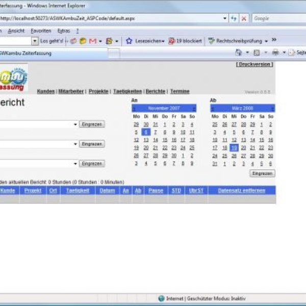 ISSEA Adleff: Zeiterfassung als Webanwendung in ASP.NET f&uum...