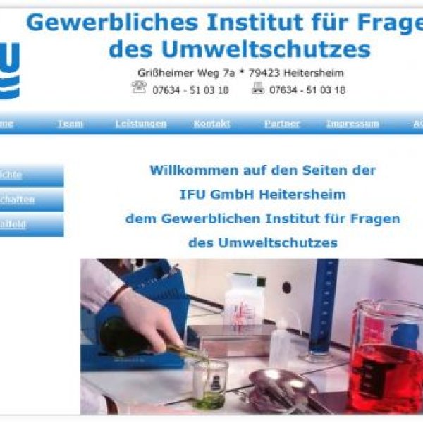 IG-design: Hompage IFU GmbH