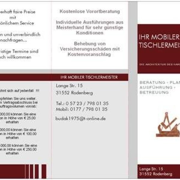 IHR MOBILER TISCHLERMEISTER: Das lohnt sich immer