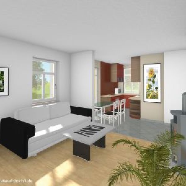 Visuell3 - Architekturvisualisierung: Innenraumvisualisierung.