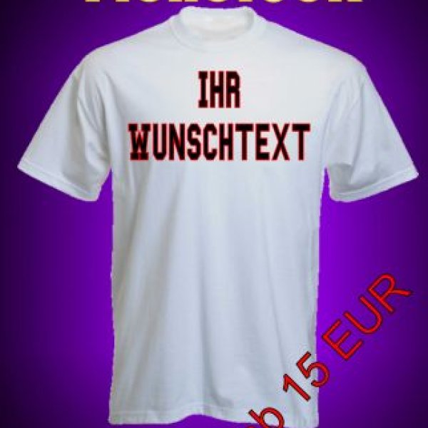 Druck-Fabrik: Ihr Wunschtext aufs Shirt im Flexdruck