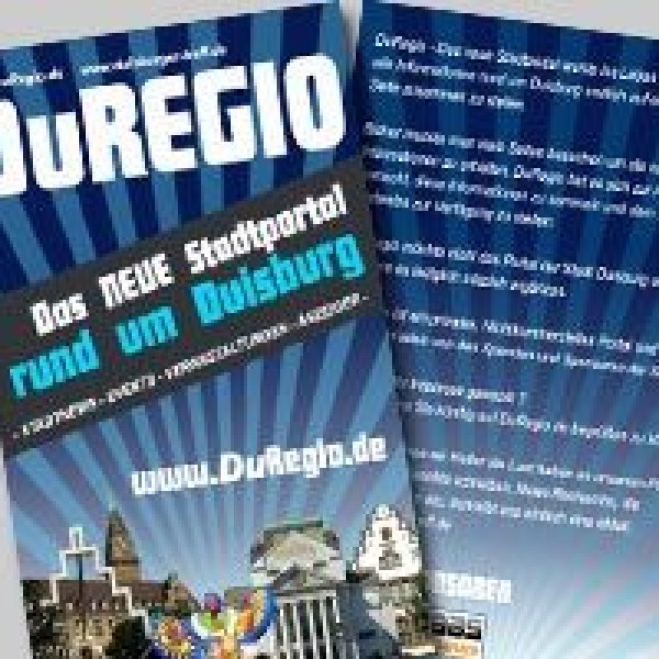 Futurelabs Internet Service: DuRegio Flyerwerbung