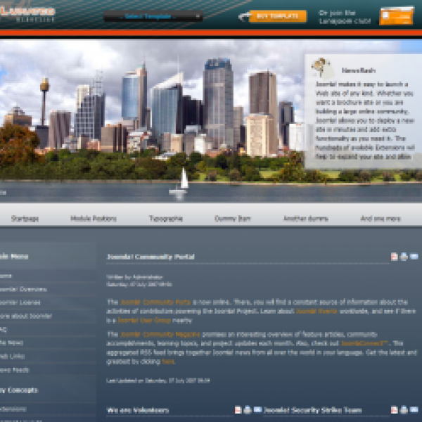 Lunatec Computer Ltd.: Ein von uns erstelltes Joomla 1.5 Template