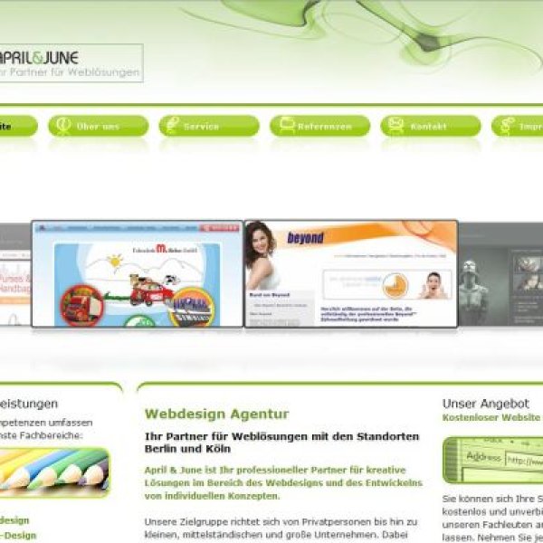 April & june: http://www.webdesign-aj.de Webdesign Agentur in...