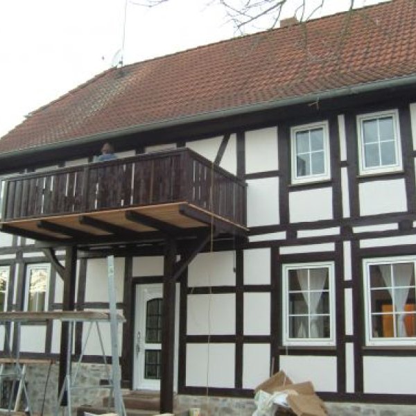 Holz - und Montagebau Rene  Mai: Sanierung Fachwerkhaus um 1500 Sachsen Anhalt E...