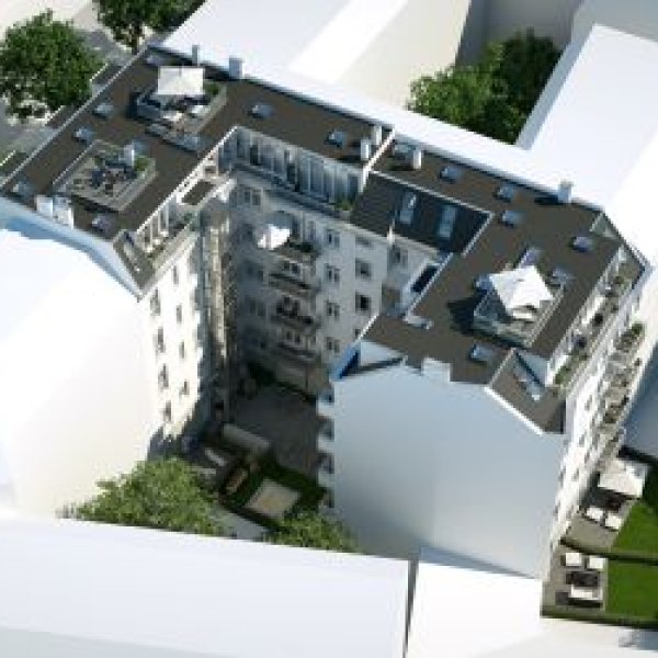 Plankosmos Architekturvisualisierung GmbH: Visualisierung der Sanierung eines Mehrfamilien...
