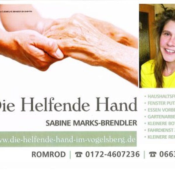 Die helfende Hand im Vogelsberg: Firmenlogo/Werbung
