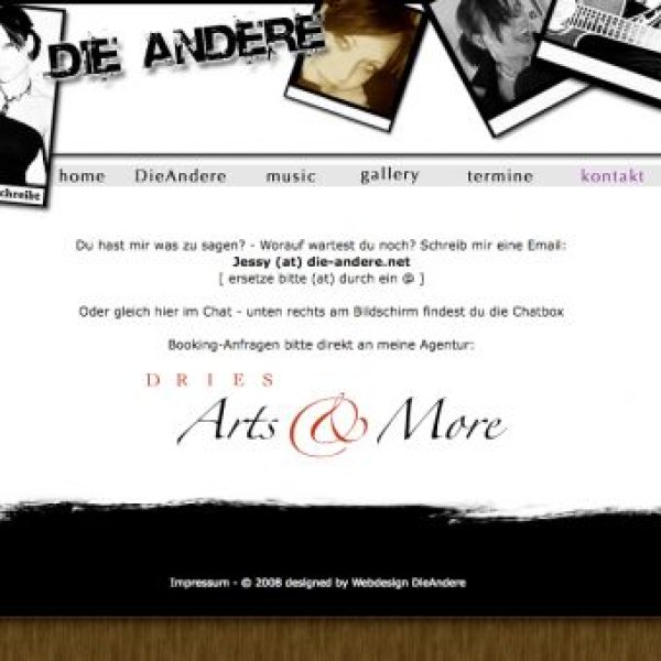 Webdesign DieAndere: Website