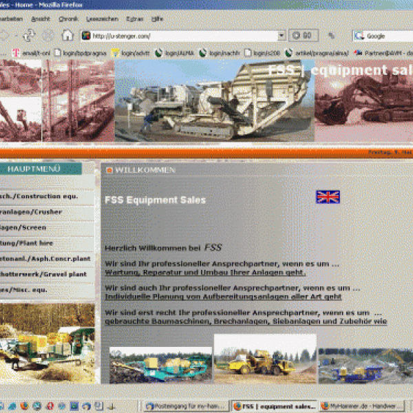 büro, edv- & it service [bpd]: webseite f&uuml;r schwermaschinen-verkauf