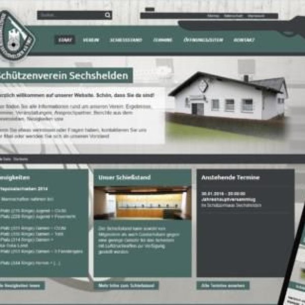 intermedia Peters GmbH Werbeagentur: Webdesign für einen Schützenverein